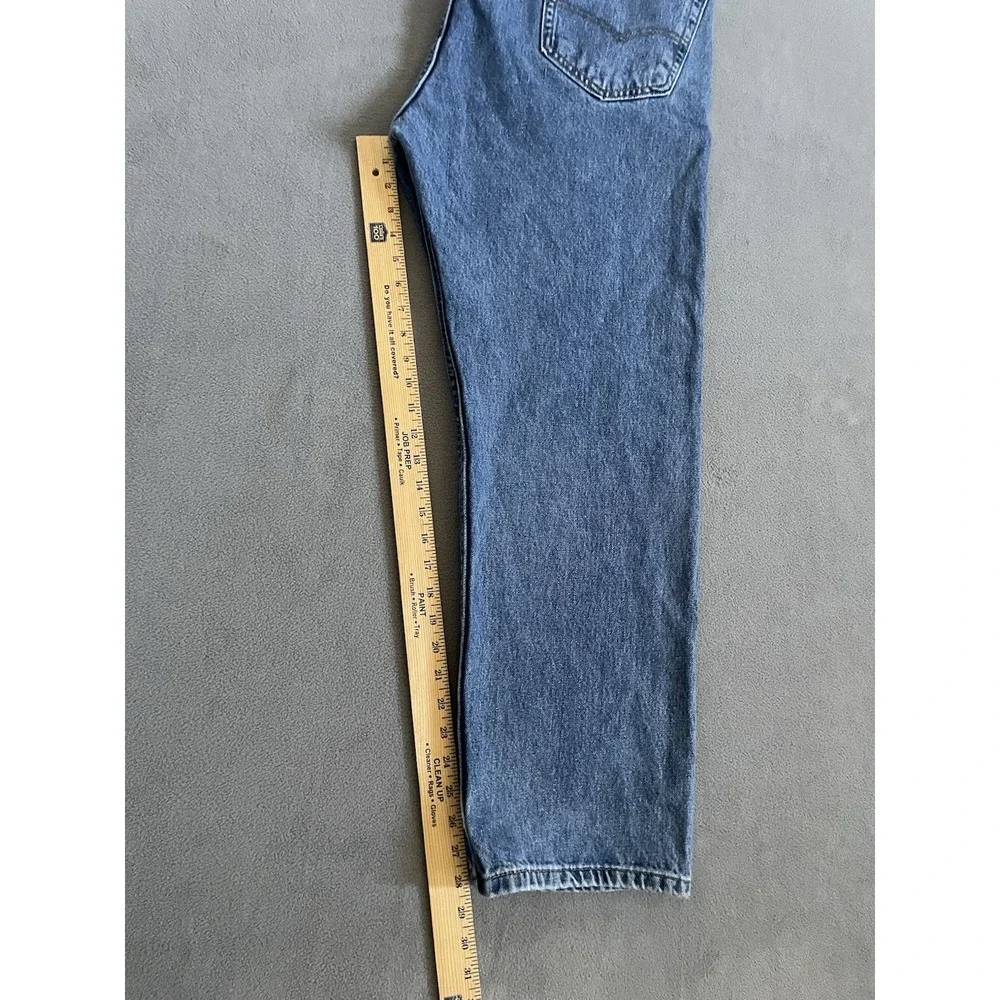 Levi's Mens 505 Regular Fit Jeans Medium Wash Straight Leg Size 40x30‎